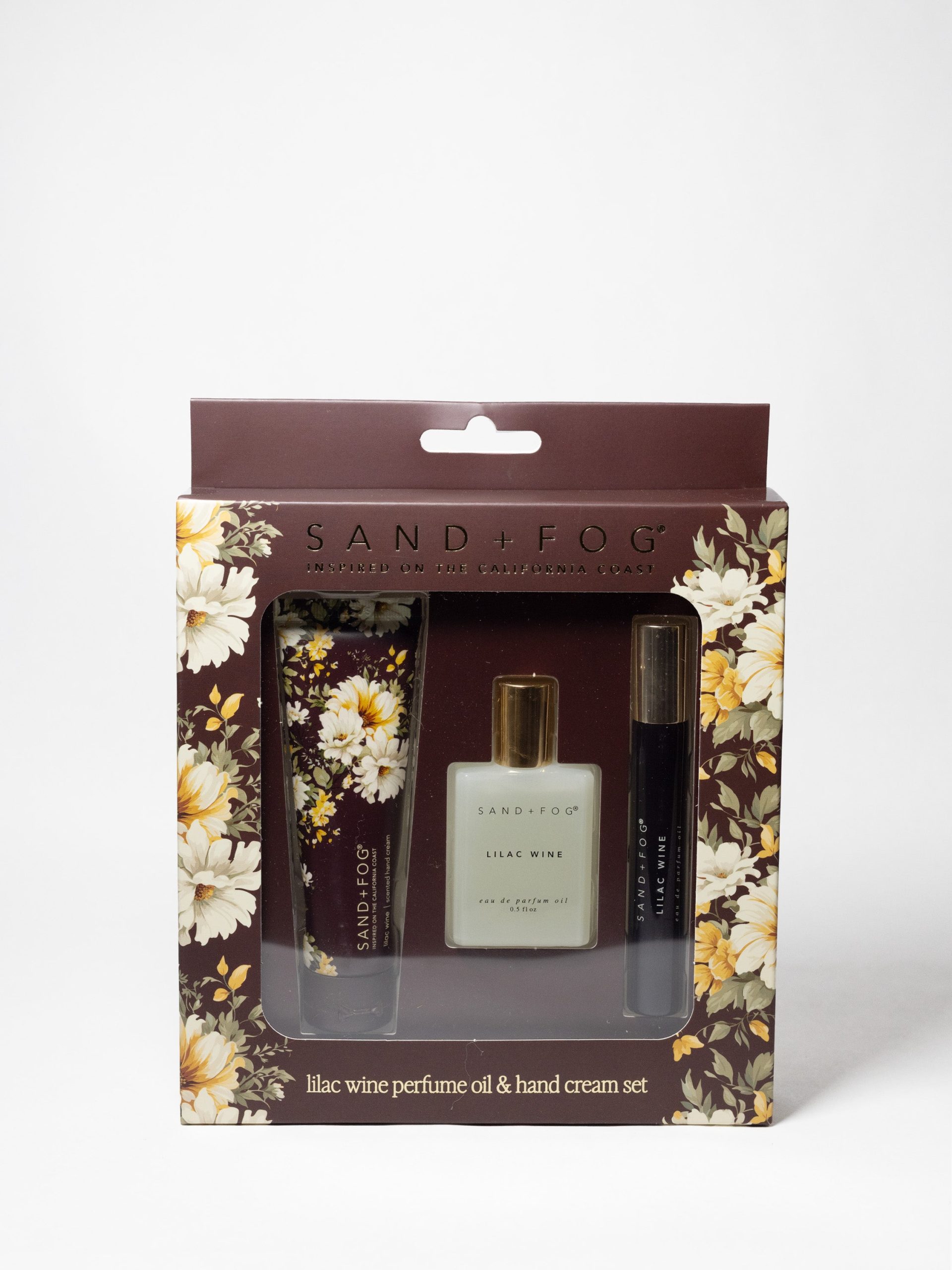 Sand Fog Hand Cream and Perfume Oil Rollerball Set - Lilac Wine