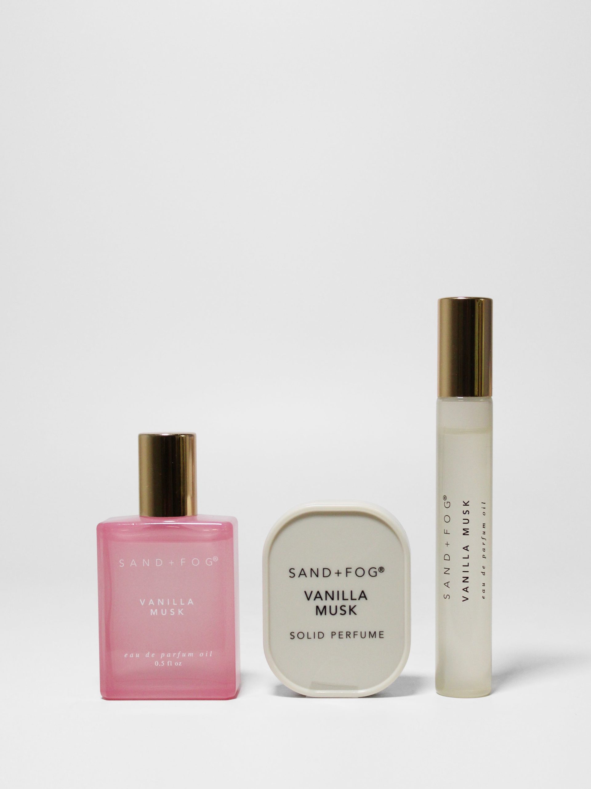 Sand Fog Perfume Oil Rollerballs and Solid Perfume Set - Vanilla Musk - Image 2